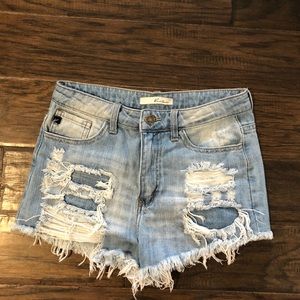 Denim cutoff shorts (small)